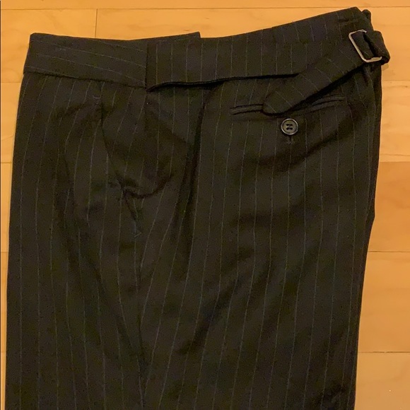 J.Crew wool pinstripe pants low fit size 0